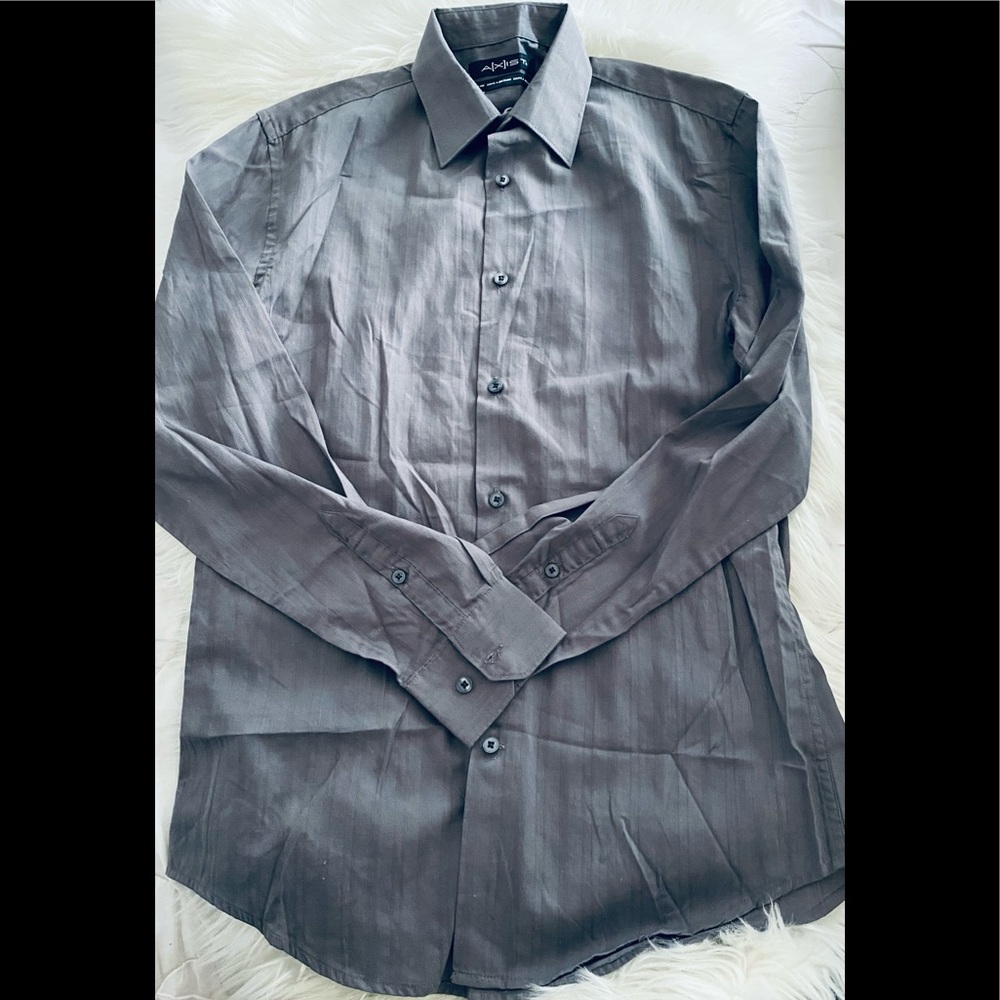 Gray Button Down - Picture 3 of 4